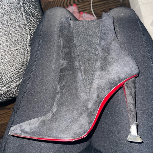 Christian Louboutin Astribooty 100 Suede Ankle Boots size 35 - Picture 7 of 10
